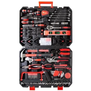198-Piece Home Tool Set, Multi-Function DIY Repair Kit for Home & Auto, Includes Screwdrivers, Wrenches, Pliers, and More